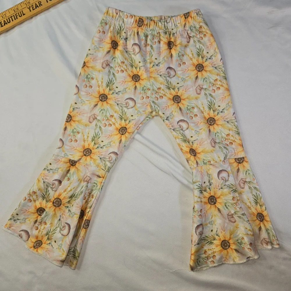 Vintage Girl's Baby Toddler Pant Shorts Overall Lot of 7 Floral 3 to 18 Months